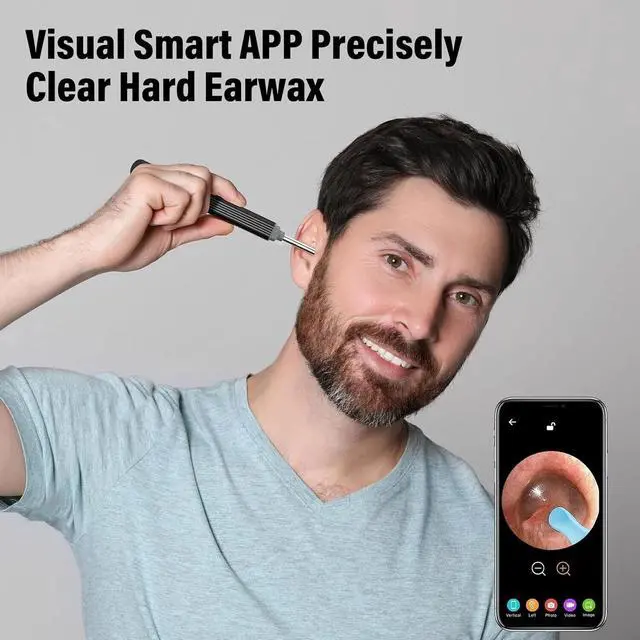 Alt view image 6 of 7 - Ear Wax Remova Ear Wax Remover Tool with 8 Ear Set, Ear Cleaner with Camera
