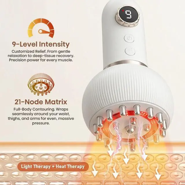 Alt view image 2 of 7 - Lymphatic Drainage Massager Anti Cellulite Massage Tool Reduce Stretch Marks