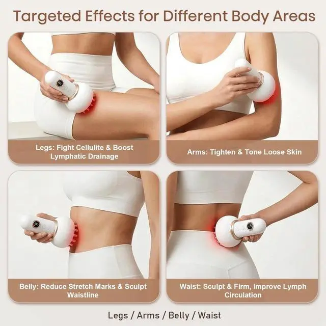 Alt view image 7 of 7 - Lymphatic Drainage Massager Anti Cellulite Massage Tool Reduce Stretch Marks