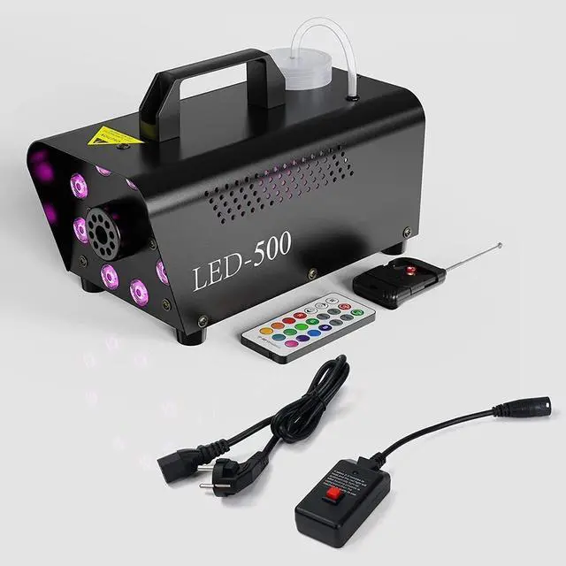 Alt view image 4 of 7 - Smoke Machine, Fog Machine 8 LED Lights ,Wireless Remote Controls