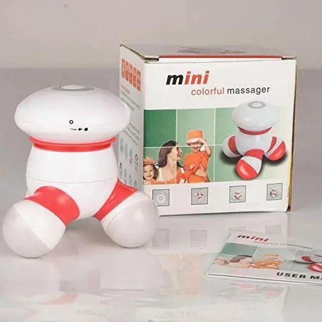 Alt view image 7 of 7 - Handheld Massager Mini Portable Vibrating Body Massager with LED Light for Hand
