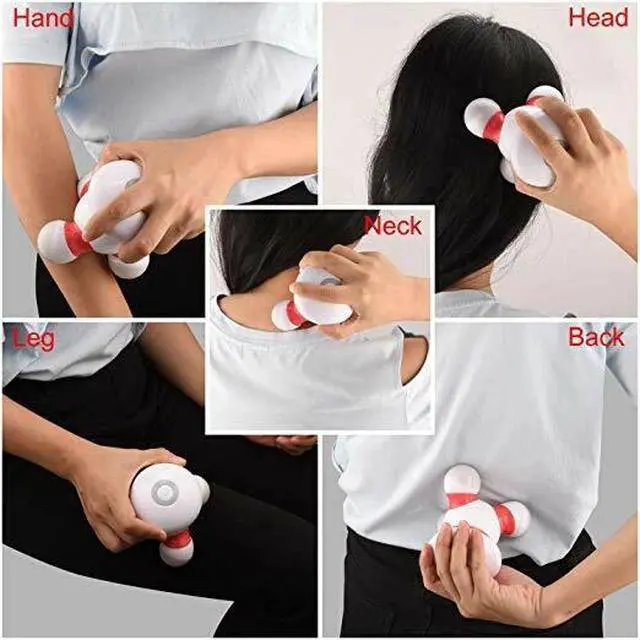 Alt view image 3 of 7 - Handheld Massager Mini Portable Vibrating Body Massager with LED Light for Hand