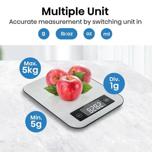 Alt view image 5 of 7 - Food Scale with Nutritional Calculator, Digital Kitchen Scale for with App