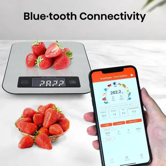 Alt view image 2 of 7 - Food Scale with Nutritional Calculator, Digital Kitchen Scale for with App