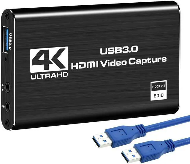 Main image of 4K Audio Video Capture Card, USB 3.0 HDMI Video Capture Device Full HD