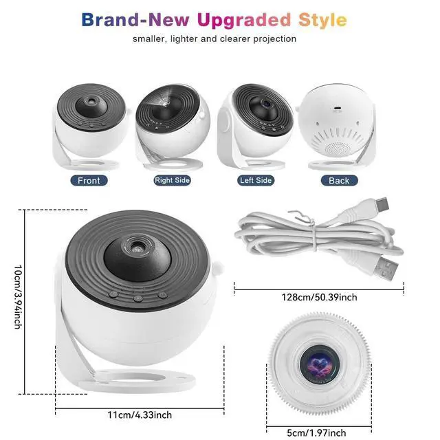 Alt view image 7 of 7 - Pro Max Galaxy Projector Planetarium Star Projector Starry Night Light Kids Home