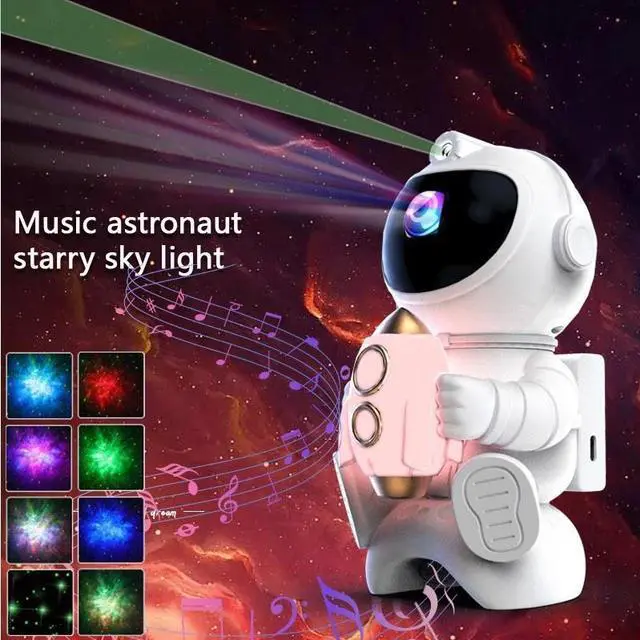 Main image of Star Galaxy Astronaut Projector Light Starry Space Night Lamp Party Room Decor