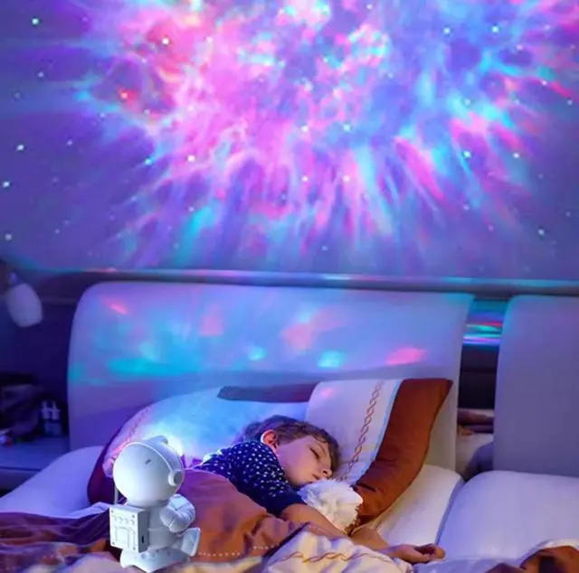 Alt view image 3 of 7 - Galaxy Rocket Astronaut Projector Light Starry Space Night Lamp Kids Room Decor