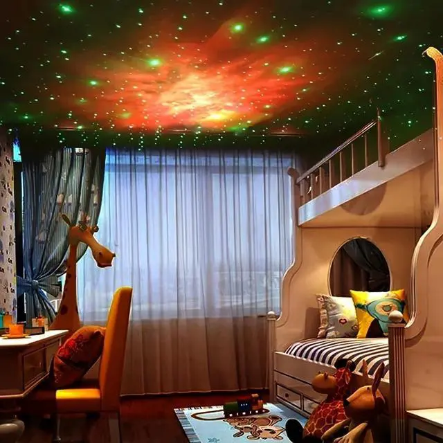 Alt view image 6 of 7 - Galaxy Rocket Astronaut Projector Light Starry Space Night Lamp Kids Room Decor