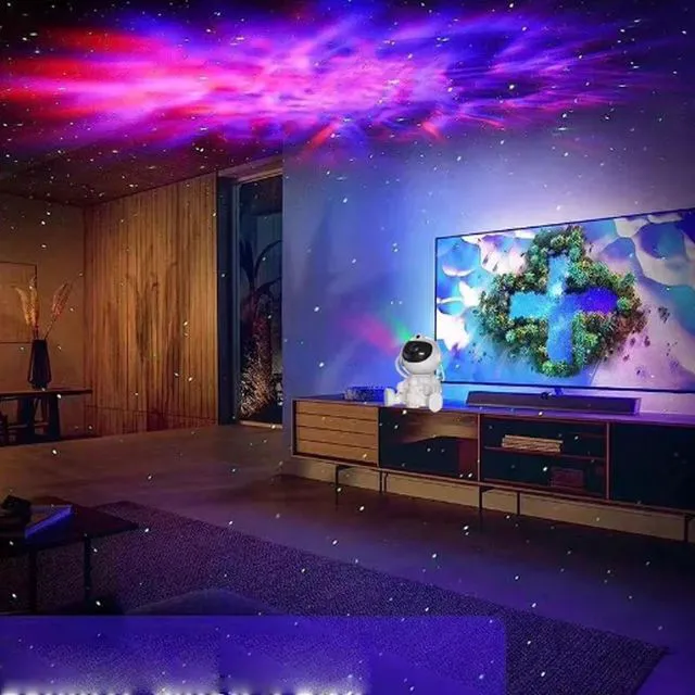 Alt view image 6 of 7 - LED Astronaut Night Light Lamp Starry Galaxy Projector Nebula Star w/Remote Gift