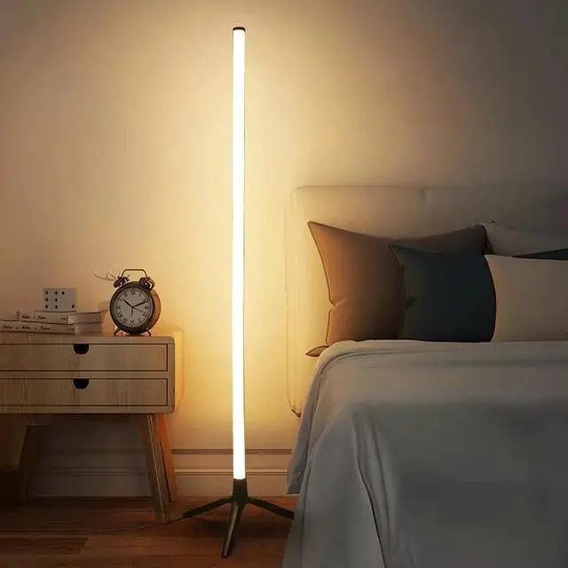 Alt view image 7 of 7 - RGB Floor Lamp Color Changing Corner Lamp Bedroom Ambient Lighting with Remote