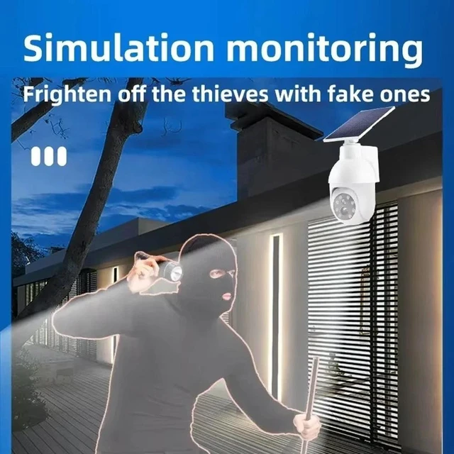Alt view image 6 of 7 - 4X Solar Outdoor Power Dummy Security Camera Fake Waterproof Light Surveillance