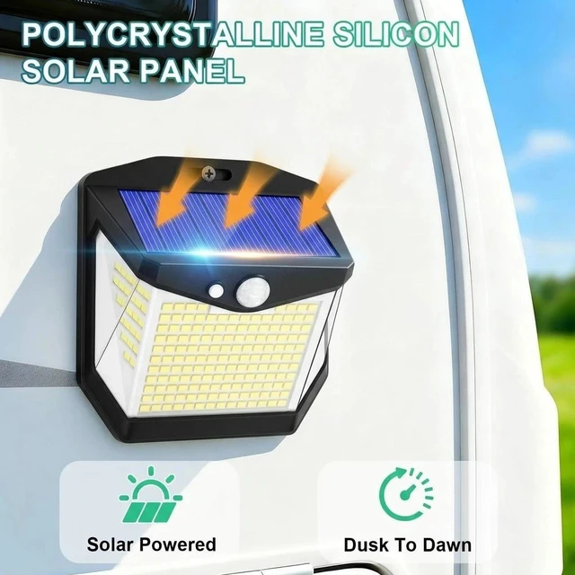 Alt view image 6 of 7 - 4 PCS Outdoor Solar Wall Light LED Motion Sensor Bright Flood Street Lamp Garage