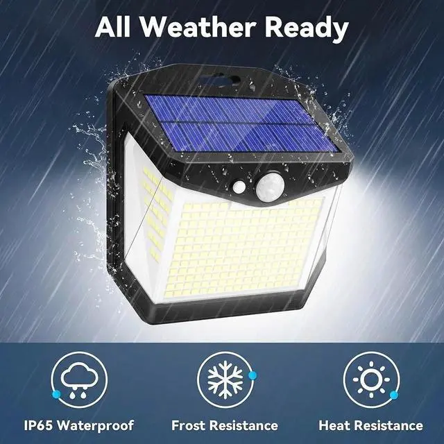 Alt view image 4 of 7 - 4 PCS Outdoor Solar Wall Light LED Motion Sensor Bright Flood Street Lamp Garage