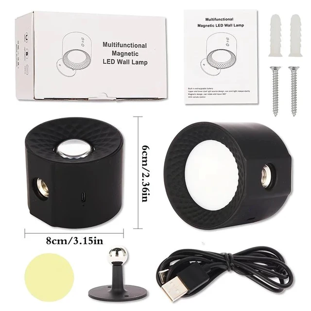 Alt view image 7 of 7 - 2PCS LED Wall Sconce Up Down Night Light Dimmable Touch Indoor Lamp Rechargeable