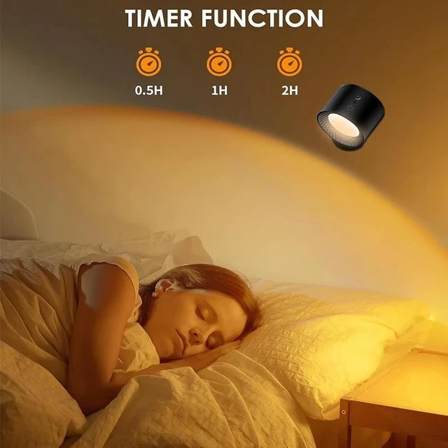 Alt view image 4 of 7 - 2PCS LED Wall Sconce Up Down Night Light Dimmable Touch Indoor Lamp Rechargeable