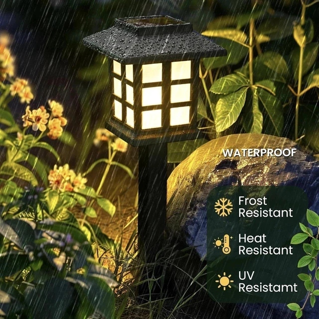 Alt view image 2 of 7 - LED Solar Garden Stake Lights Outdoor Walkway Lawn Landscape Pathway Yard Lamp