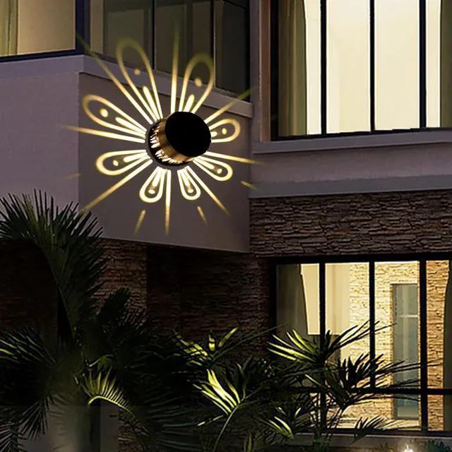 Alt view image 3 of 7 - 4PCS Solar Fence Wall Lights Outdoor Waterproof LED Step Deck Garden Warm White
