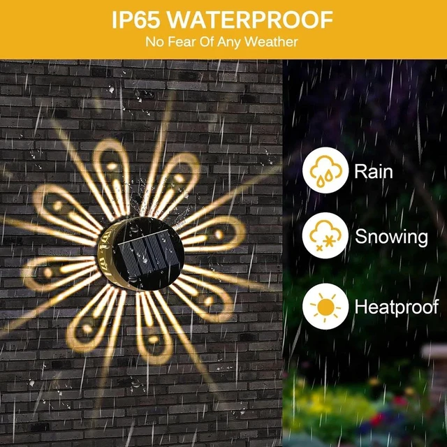 Alt view image 2 of 7 - 4PCS Solar Fence Wall Lights Outdoor Waterproof LED Step Deck Garden Warm White
