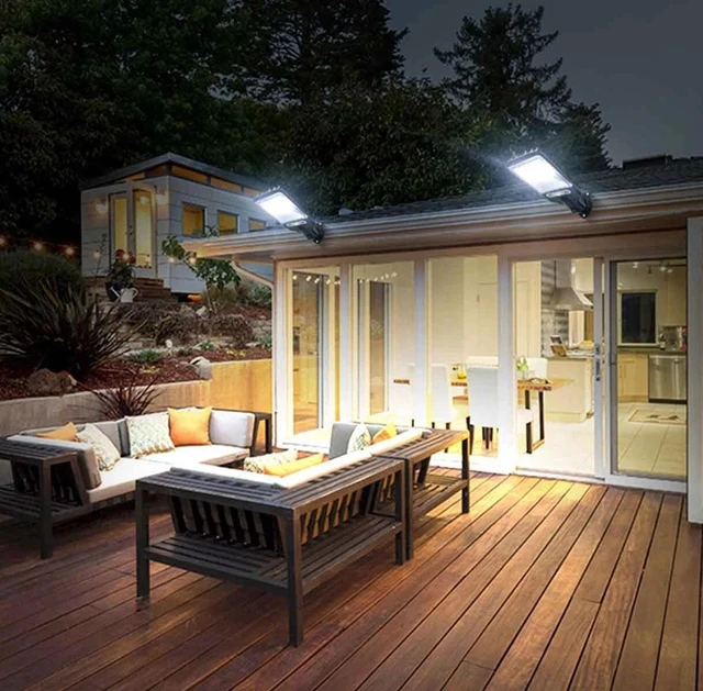 Alt view image 7 of 7 - Solar Wall Lights Pathway Motion Sensor 72 LED Bulb Outdoor Lamp Waterproof