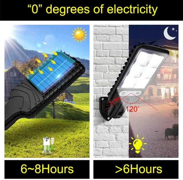 Alt view image 3 of 7 - Solar Wall Lights Pathway Motion Sensor 72 LED Bulb Outdoor Lamp Waterproof