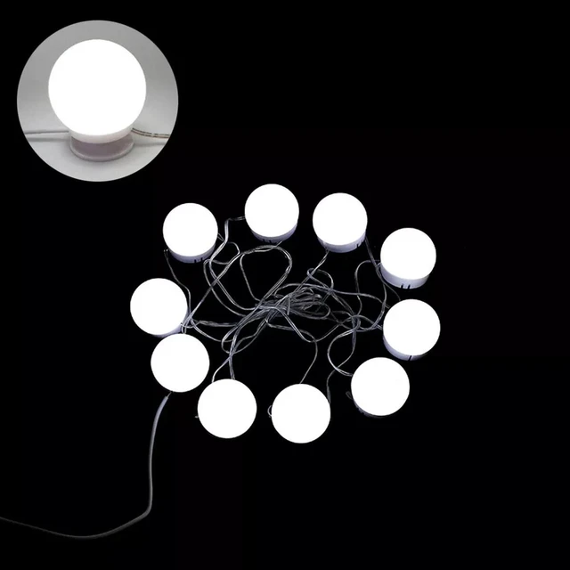 Alt view image 7 of 7 - LED Vanity Lights For Mirror, Hollywood Style Vanity Lights With 10 Dimmable