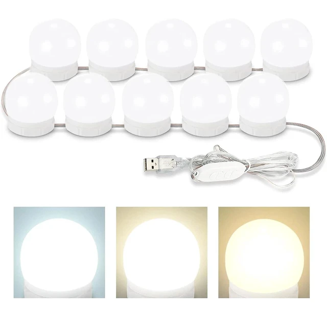 Alt view image 2 of 7 - LED Vanity Lights For Mirror, Hollywood Style Vanity Lights With 10 Dimmable