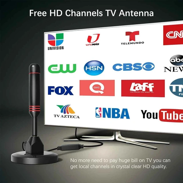 Alt view image 2 of 7 - 5600 Miles Digital TV Antenna 1080P 4K Waterproof HDTV Amplified Outdoor Indoor