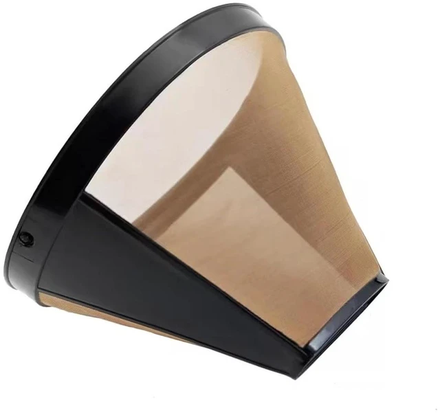 Alt view image 6 of 6 - 2 Pack Reusable No.4 Cone Coffee Maker Filters for Ninja Coffee Bar Brewer