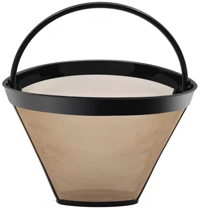 Alt view image 5 of 6 - 2 Pack Reusable No.4 Cone Coffee Maker Filters for Ninja Coffee Bar Brewer