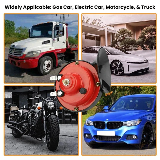 Alt view image 7 of 7 - 2 Pack 12V High Low Tone Universal Fit Super Loud Car Horn