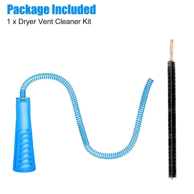 Alt view image 7 of 7 - 3x Dryer Vent Cleaner Kit Vacuum Hose Attachment Brush Lint Remover Power Washer
