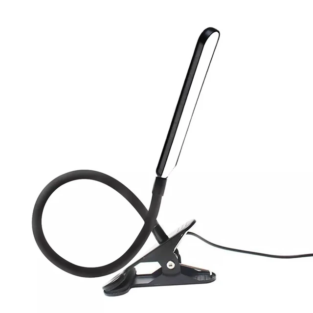 Alt view image 3 of 7 - LED Desk Lamp Dimmable Adjustable Lamp W/Clamp Eye-Caring Reading Desk Light