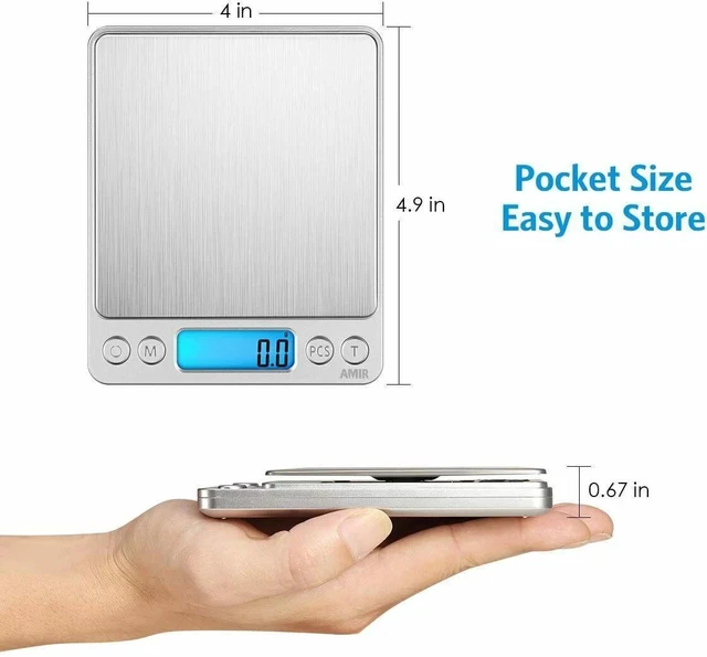Alt view image 6 of 7 - Digital Scale 3000g x 0.1g Kitchen Food Diet Electronic Weight Balance