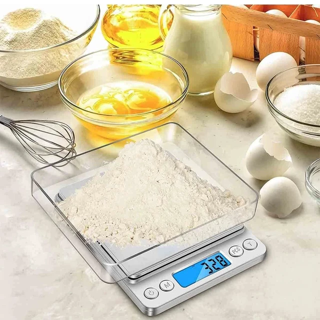 Alt view image 7 of 7 - Digital Scale 3000g x 0.1g Kitchen Food Diet Electronic Weight Balance