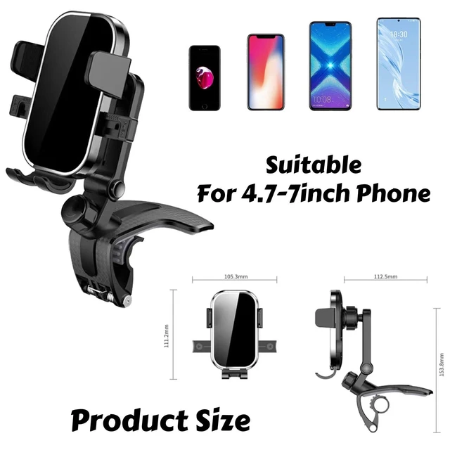 Alt view image 7 of 7 - Universal 360° Car Phone Mount Dashboard Holder