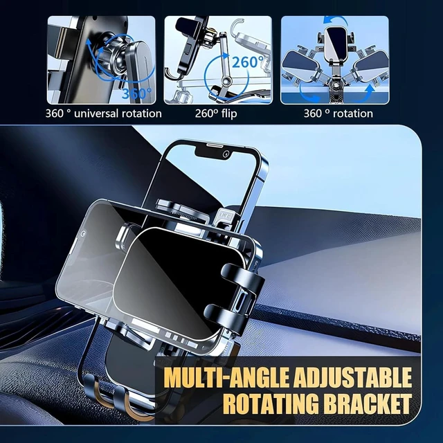 Alt view image 6 of 7 - Universal 360° Car Phone Mount Dashboard Holder