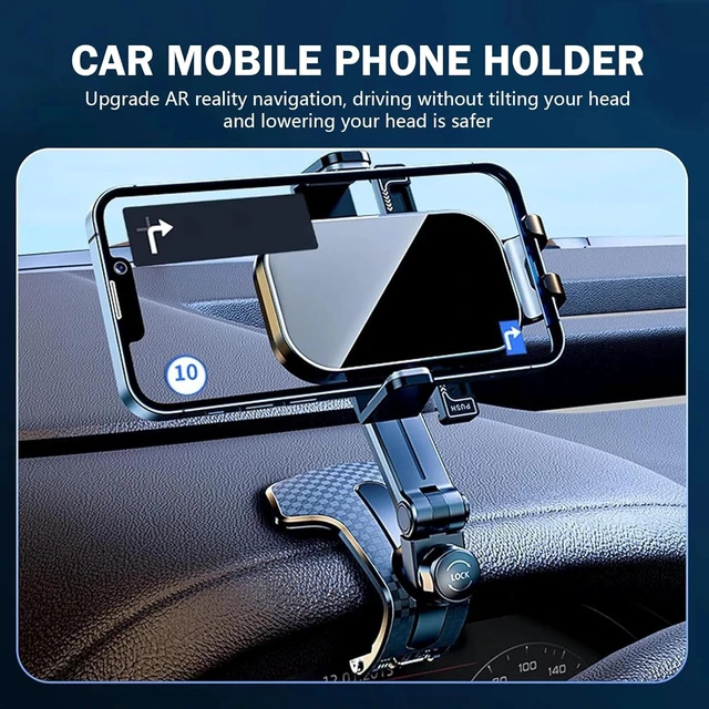 Alt view image 3 of 7 - Universal 360° Car Phone Mount Dashboard Holder
