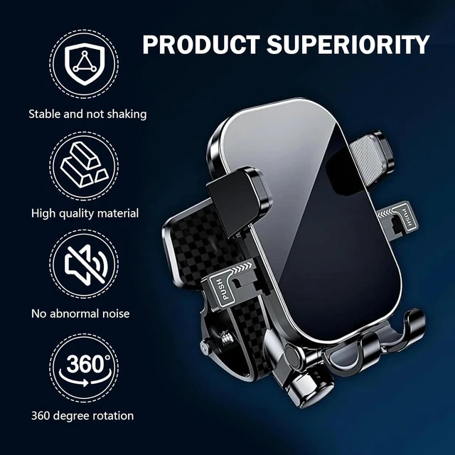 Alt view image 5 of 7 - Universal 360° Car Phone Mount Dashboard Holder