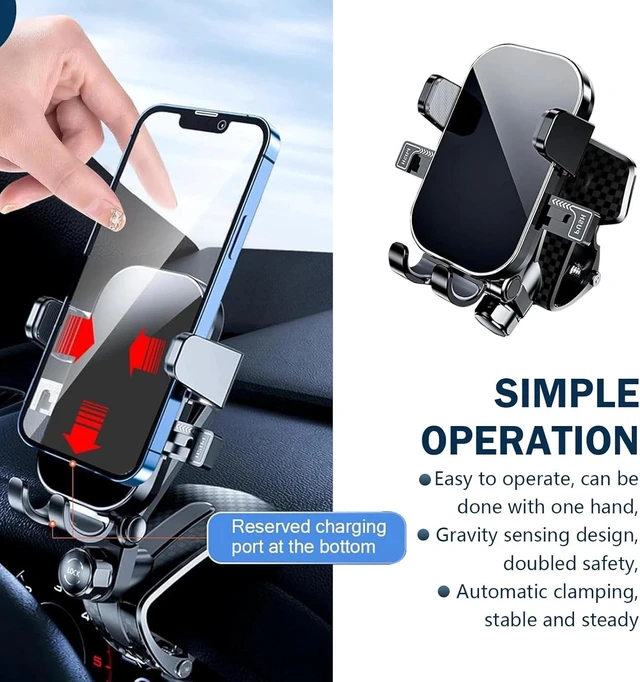 Alt view image 4 of 7 - Universal 360° Car Phone Mount Dashboard Holder