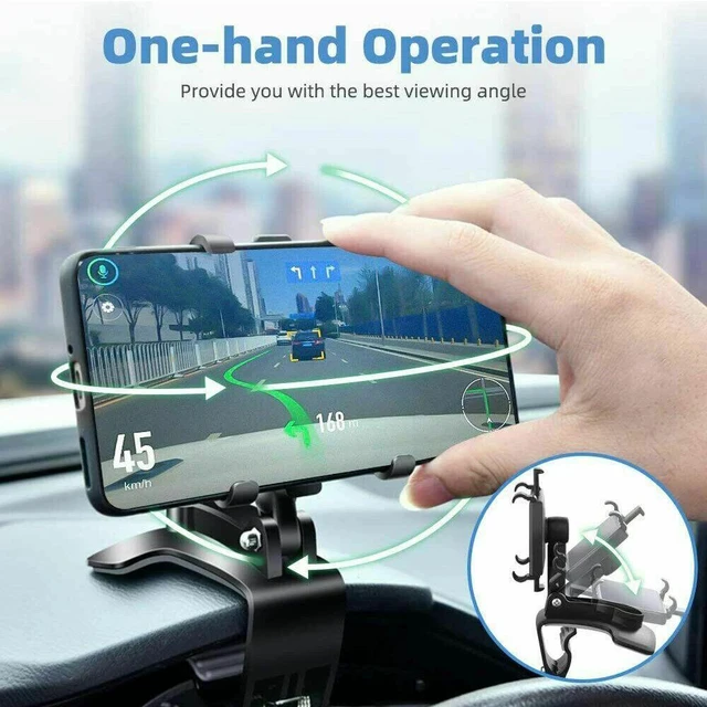 Alt view image 2 of 7 - Universal 360° Car Phone Mount Holder For Cell Phone