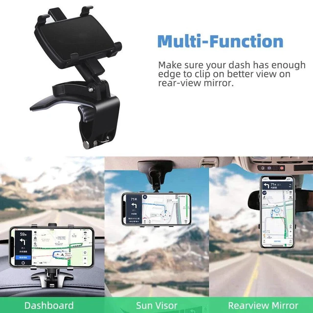 Alt view image 5 of 7 - Universal 360° Car Phone Mount Holder For Cell Phone