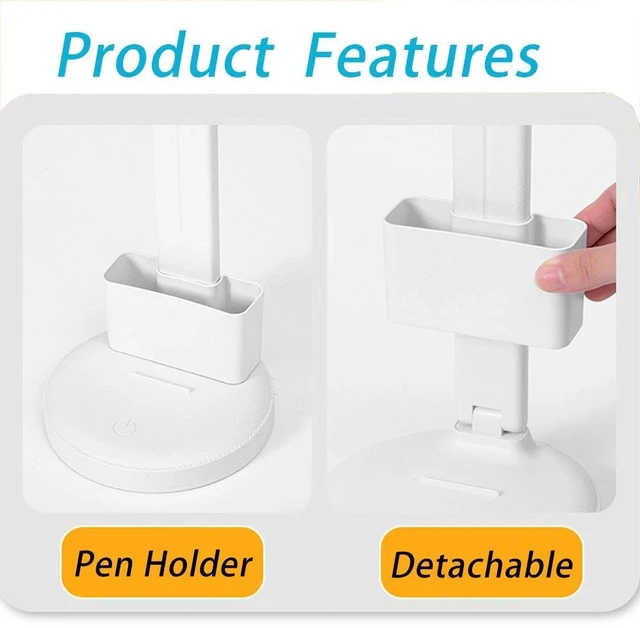 Alt view image 3 of 6 - LED Desk Lamp, Eye-Caring Table Lamps, Natural Light Protects Eyes, 3 Modes