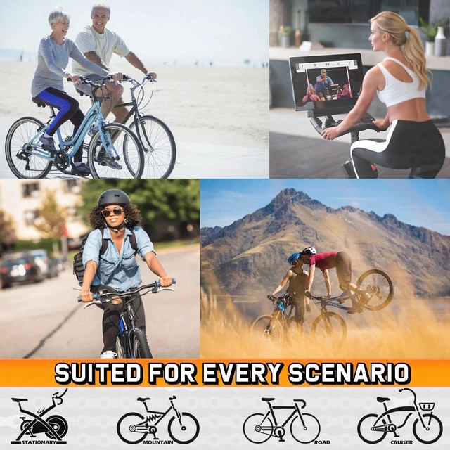 Alt view image 5 of 7 - Bike Bicycle Saddle Seat Gel Cushion Sporty Soft Comfort Pad With LED Taillight