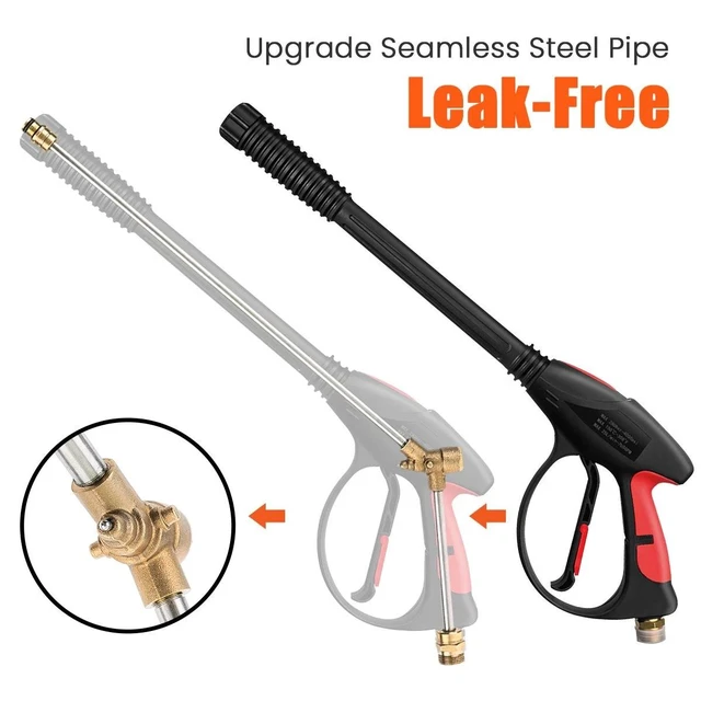 Alt view image 2 of 7 - 4000PSI High Pressure Car Power Washer Spray Gun Wand Lance Nozzle Tips Hose Kit