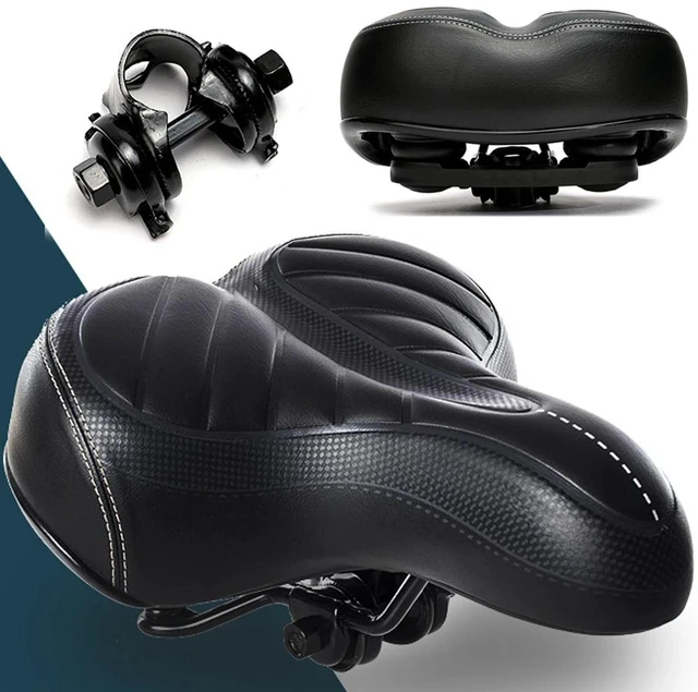 Main image of Bike Comfort Wide Big Bum Bicycle Gel Cushion Extra Soft Sporty Saddle Seat Pad