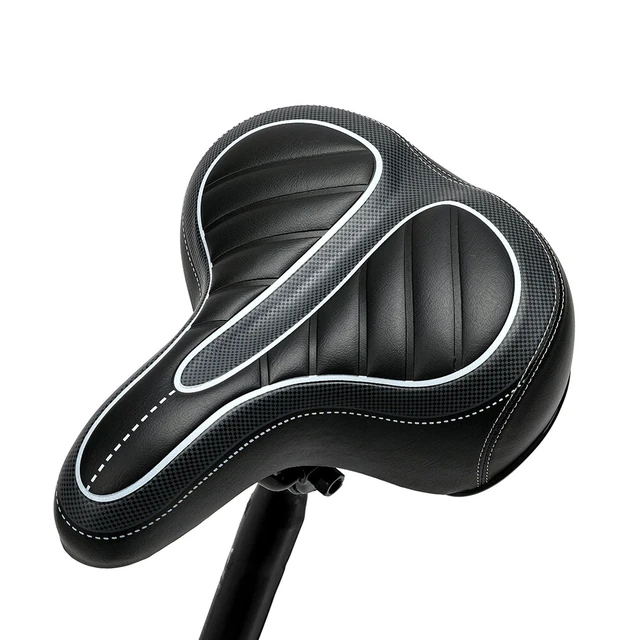 Alt view image 7 of 7 - Bike Comfort Wide Big Bum Bicycle Gel Cushion Extra Soft Sporty Saddle Seat Pad