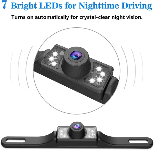 Alt view image 3 of 7 - Parking Camera Wide 170° Waterproof Night Vision Car Rear View Reverse Backup US