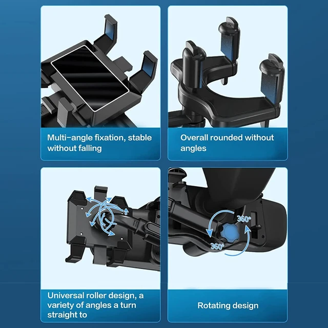 Alt view image 7 of 7 - 360° Rotatable Phone Mount Holder Car Accessories Universal For Cell Phone GPS