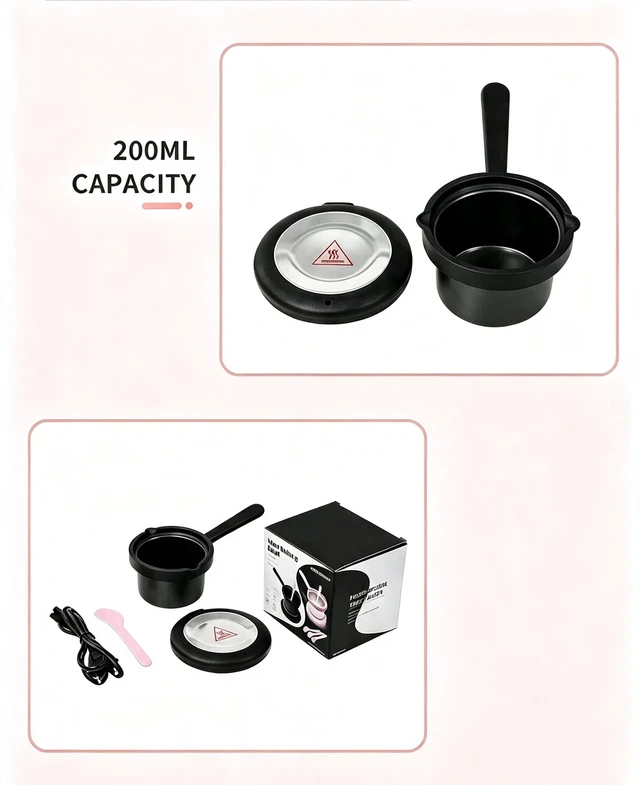 Alt view image 4 of 7 - Professional Wax Heater Warmer Hair Removal Depilatory Waxing Kit + Beans Sticks